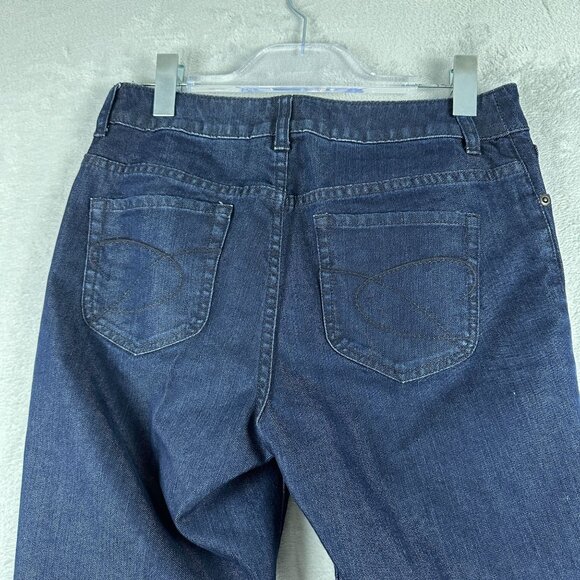 Chico's Bootcut Jeans Womens Size 0.5 Reg Dark Wash Platinum Denim Mid Rise Blue - Picture 4 of 12